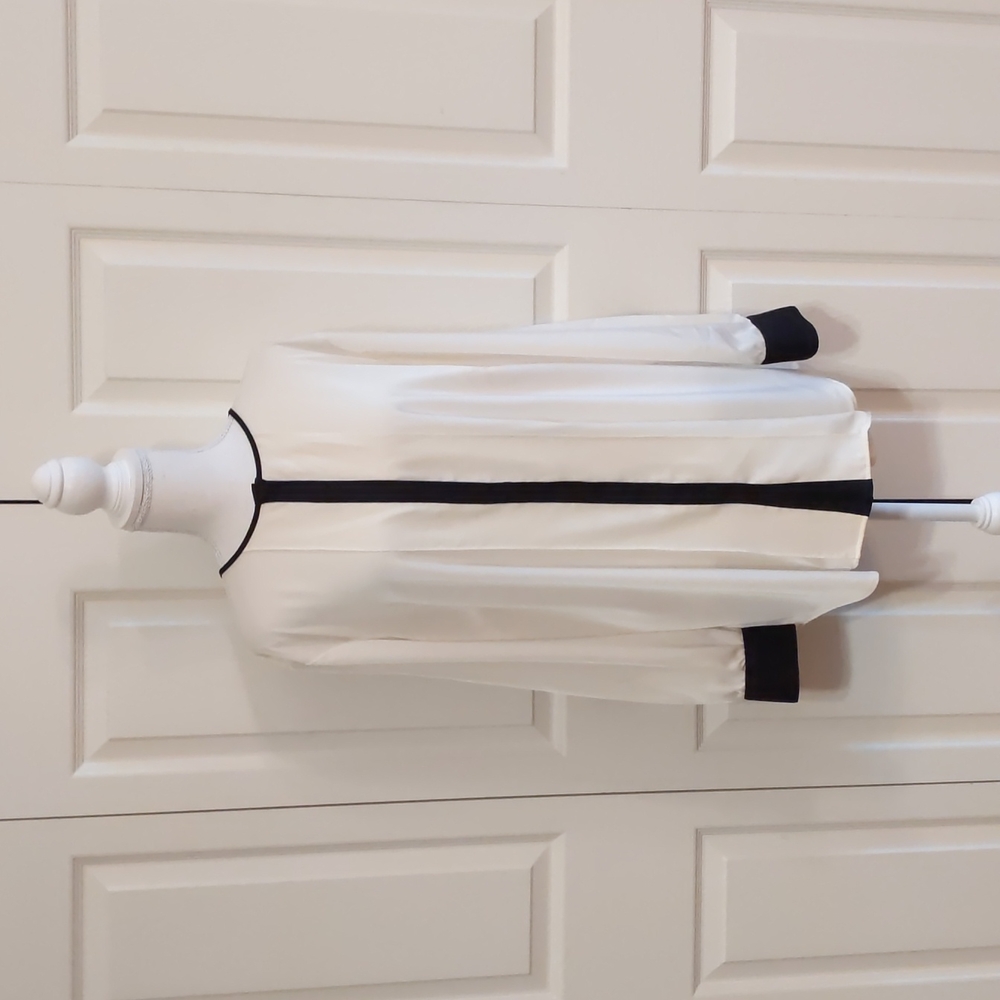 White Black Trim Lauren Ralph Lauren Top